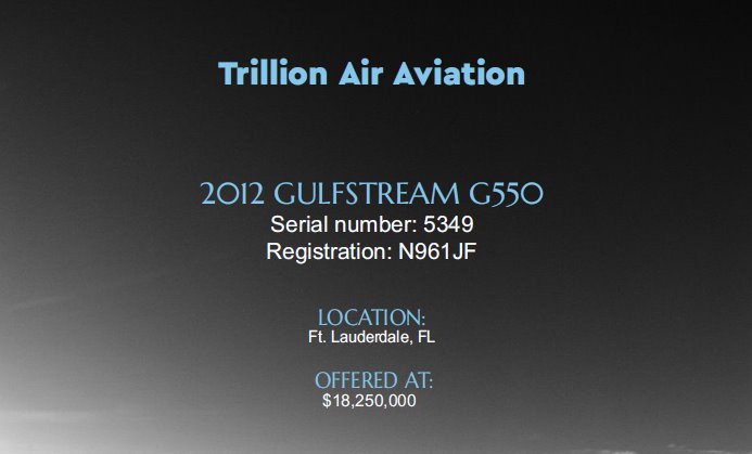 Gulfstream G550 SN 5349